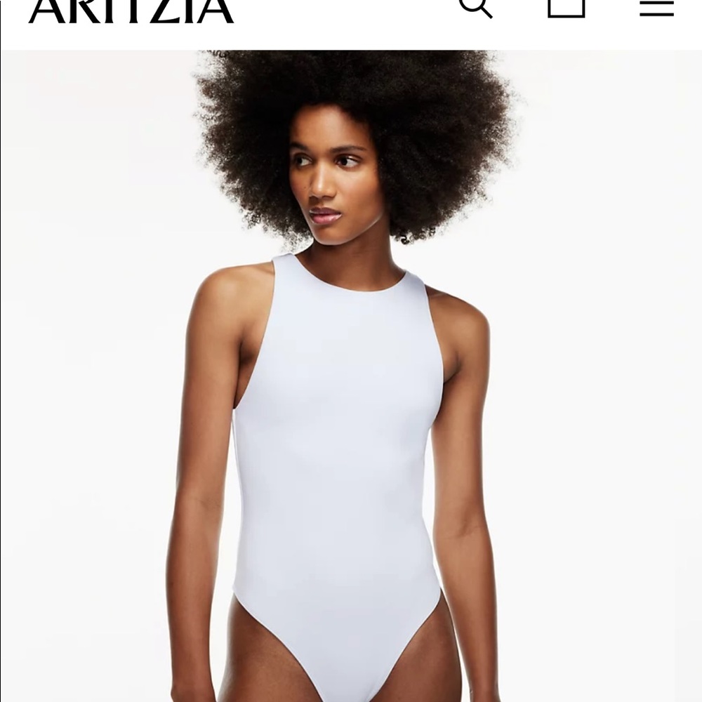 White contour bodysuit